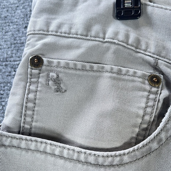 Polo Ralph Lauren‎ Pants Mens 36x30 Gray Flat Front Pockets Cotton #AB991 - Picture 6 of 9